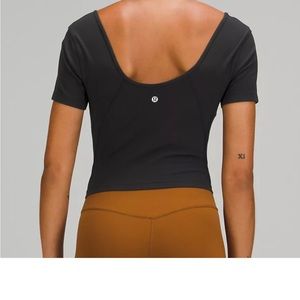 NWOT Lululemon Align Tee; Graphite Gray; size 4